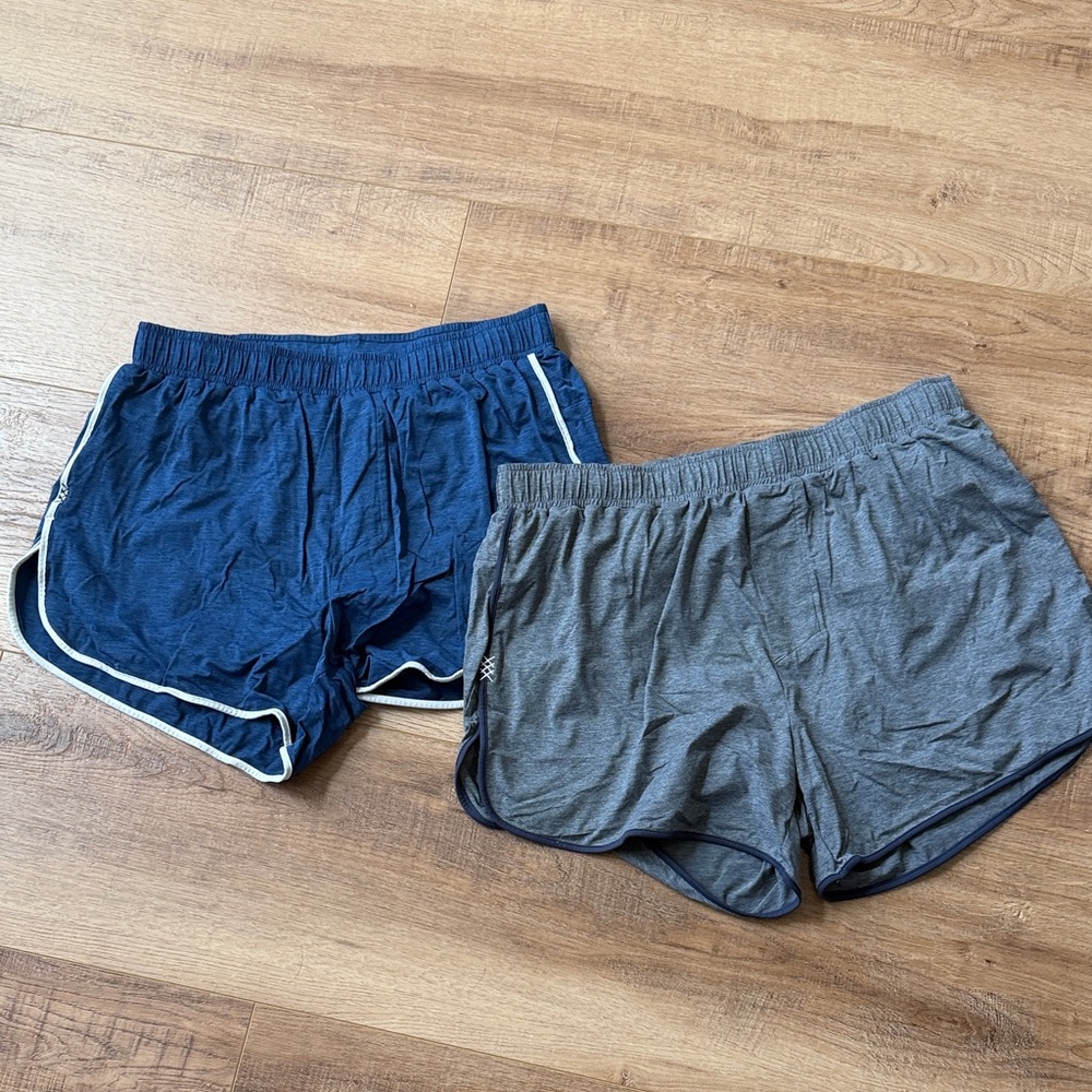Men’s Blue and Gray Athletic Shorts by RHONE